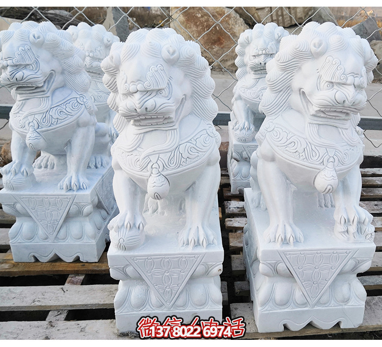 天安门狮子，汉白玉中式传统北方石狮子