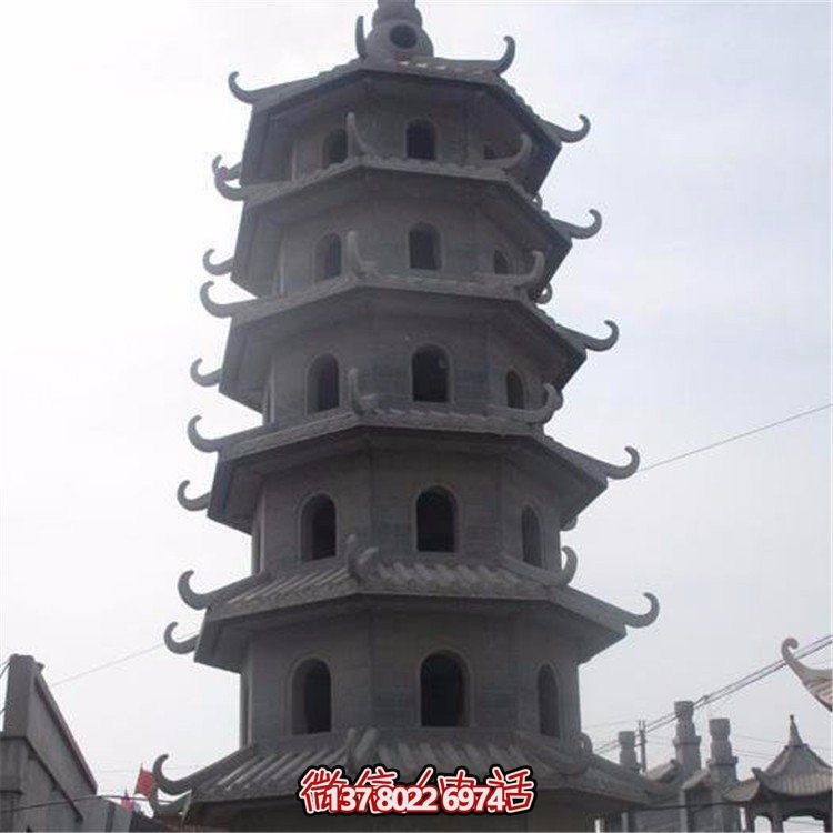 大型大理石石雕景区寺庙佛塔博鱼平台