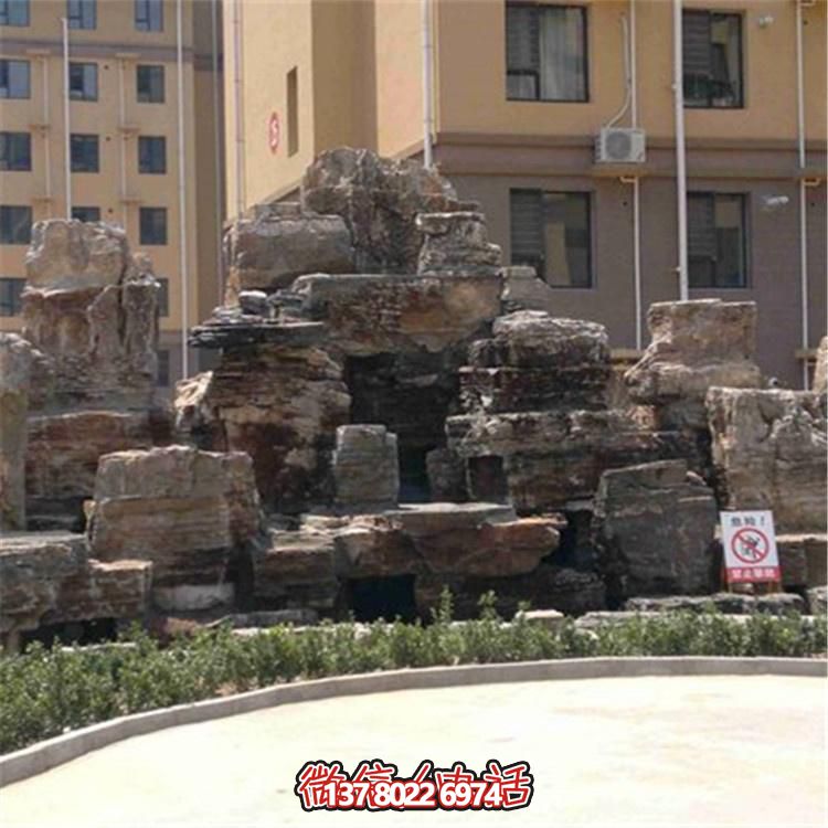 别墅小区当老师石雕景观石博鱼平台