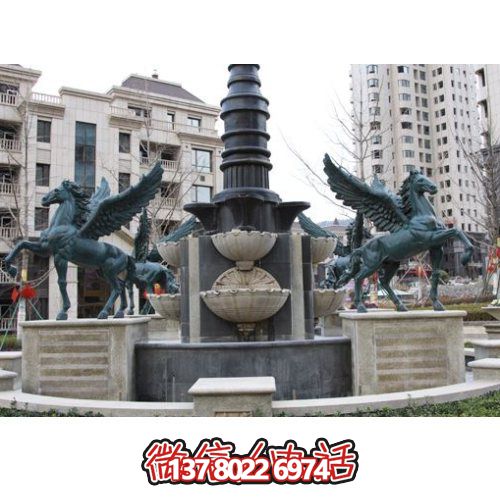 广场阿波罗战车博鱼平台大型户外景观摆件