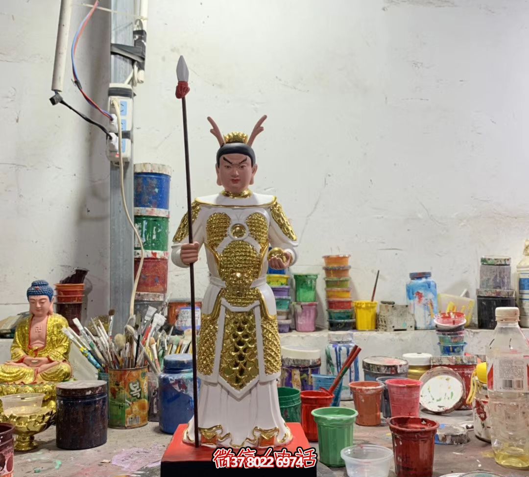 玻璃钢彩绘户外摆件龙王三太子博鱼平台