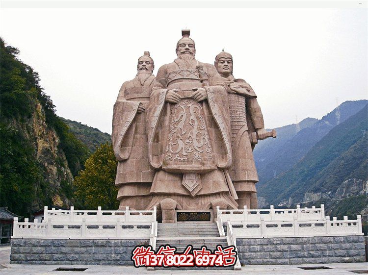 广场园林摆放各种石雕人物门墩景观博鱼平台