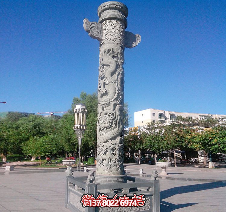 广场华表柱青石围栏博鱼平台