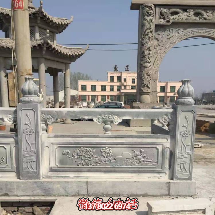 别墅小区大理石石雕浮雕栏杆栏板博鱼平台
