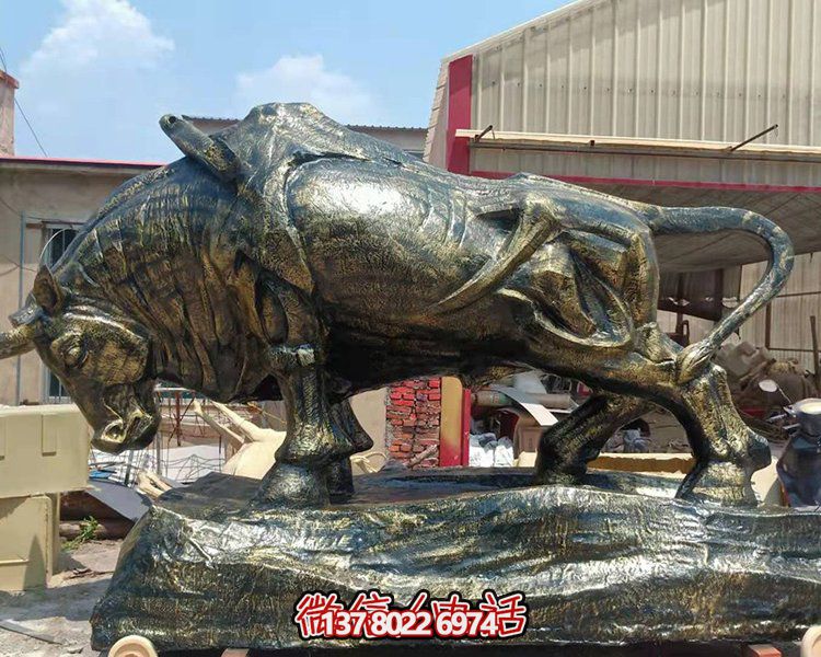 户外大型铜雕铜牛博鱼平台