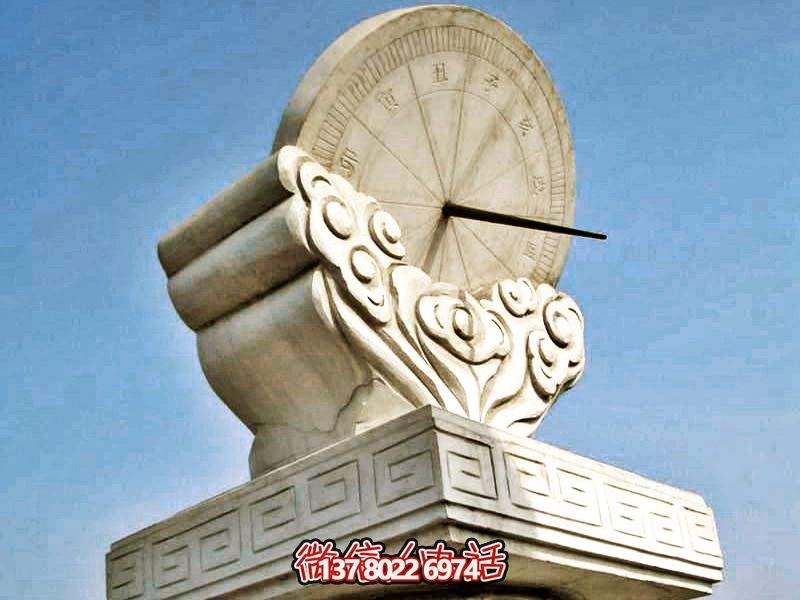 景区石雕户外大型大理石计时器日晷博鱼平台