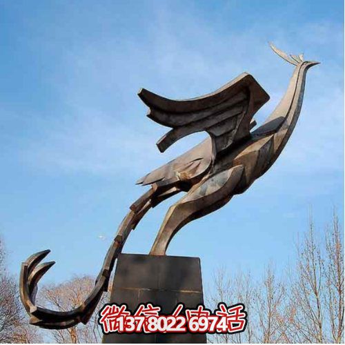 户外城市标志不锈钢创意大型凤凰博鱼平台