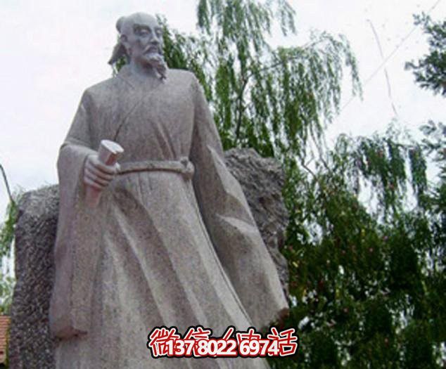 景区户外摆放大理石诗仙古代名人李白博鱼平台