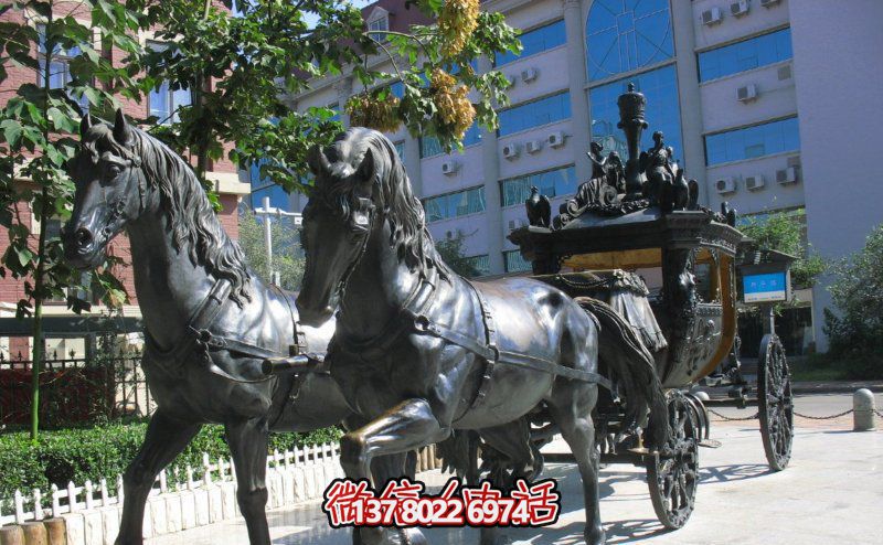 学校景区铸造青铜马车博鱼平台
