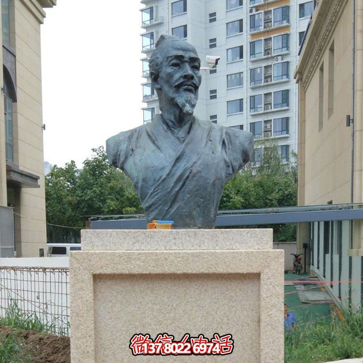 古代名人景观铜雕校园胸像博鱼平台