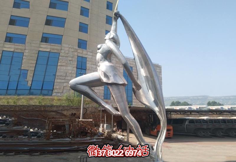 校园不锈钢抽象艺术体操女孩博鱼平台