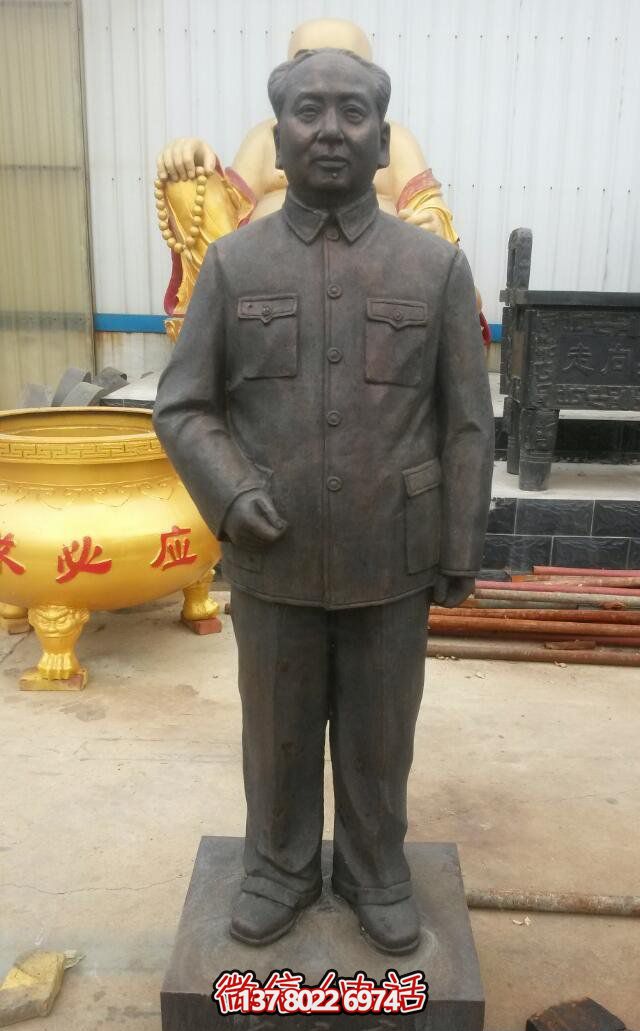 校园毛主席伟人铜雕毛泽东博鱼平台