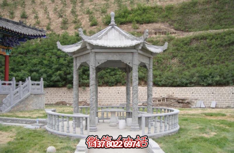 汉白玉园林户外景观仿古凉亭