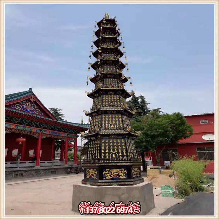 寺庙摆放铸铁多层进宝宝鼎香炉博鱼平台