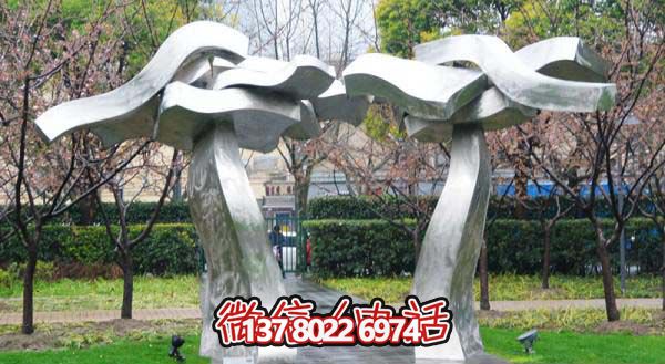 企业广场不锈钢抽象大树博鱼平台