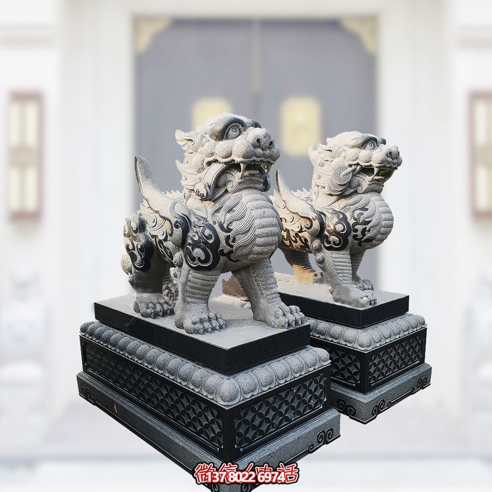 户外景区青石石雕仿古做旧庭院门口镇宅貔貅博鱼平台