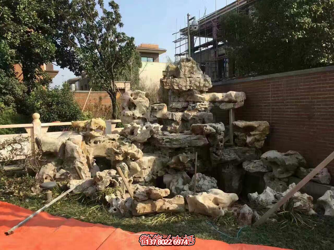 庭院别墅灵璧石假山景观