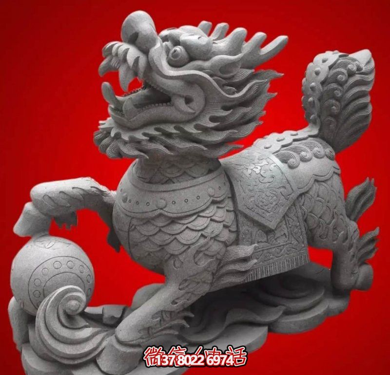 大理石石雕神兽麒麟博鱼平台
