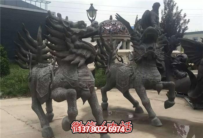 户外广场大型景观装饰品镇宅麒麟博鱼平台