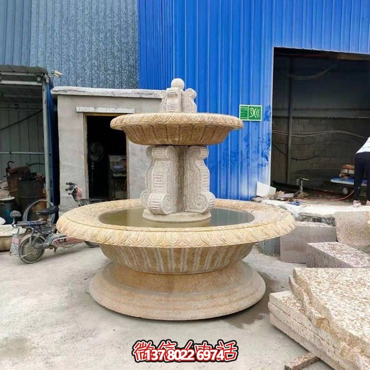 小区别墅庭院园林景观博鱼平台流水摆件喷泉博鱼平台
