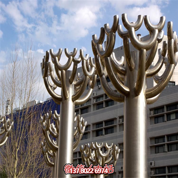户外广场不锈钢植物景观博鱼平台