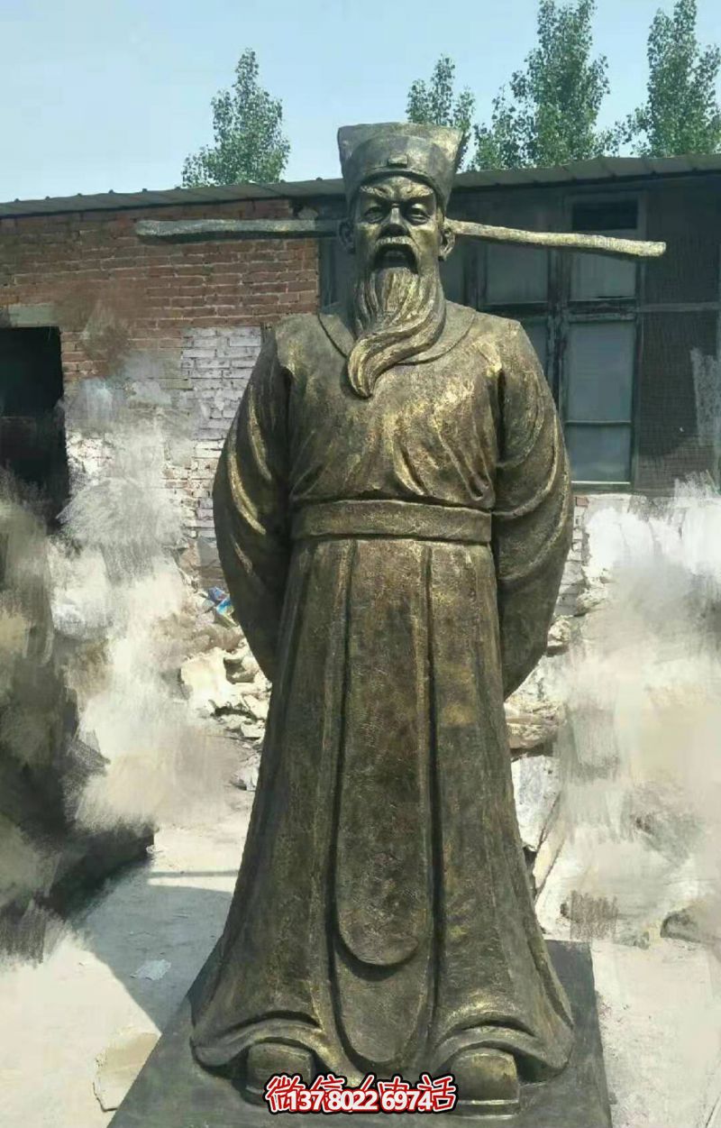 玻璃钢古代历史名人铸铜法制廉政包拯博鱼平台