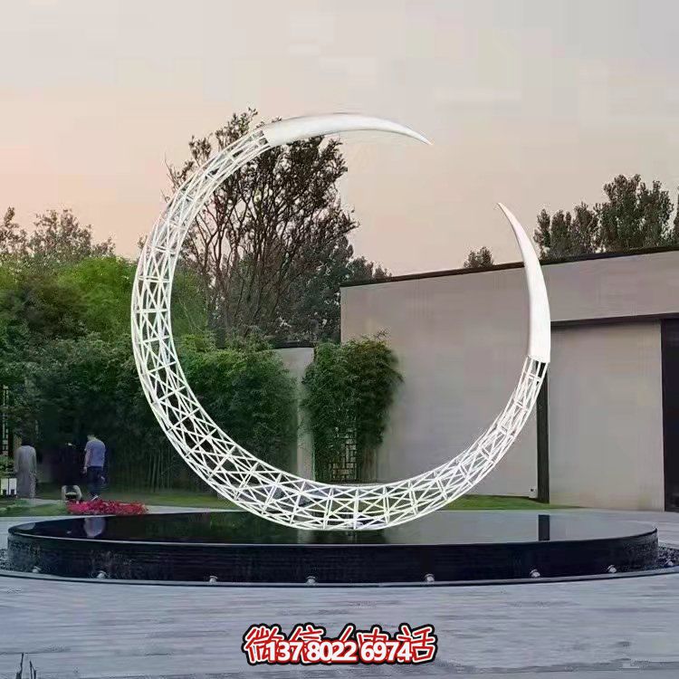 金属镂空创意户外发光照明景观圆环博鱼平台