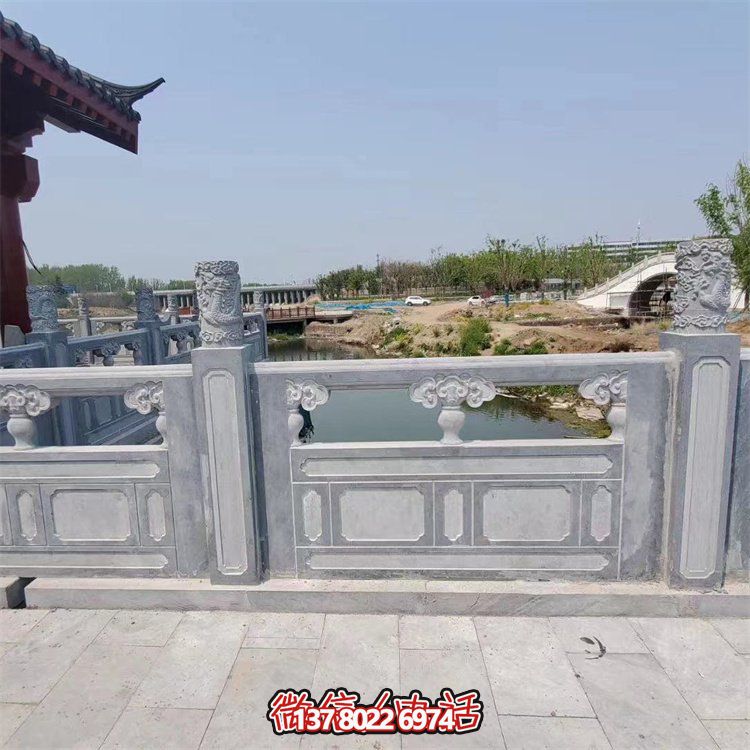 户外河道大理石石雕园林景观栏杆栏板博鱼平台