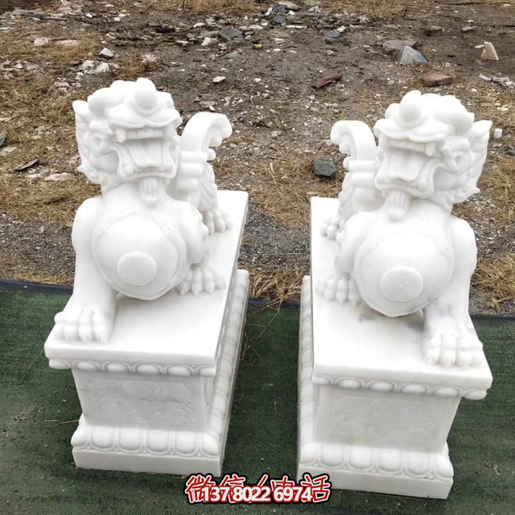 大理石石雕庭院门口貔貅博鱼平台