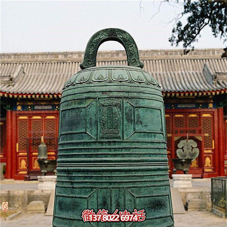 寺庙挂钟塑像厂家定做大型抽象铜钟祈福大型铜钟博鱼平台