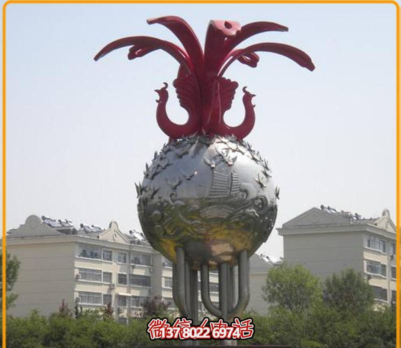 广场别墅创意抽象玻璃钢两只背对背凤凰博鱼平台