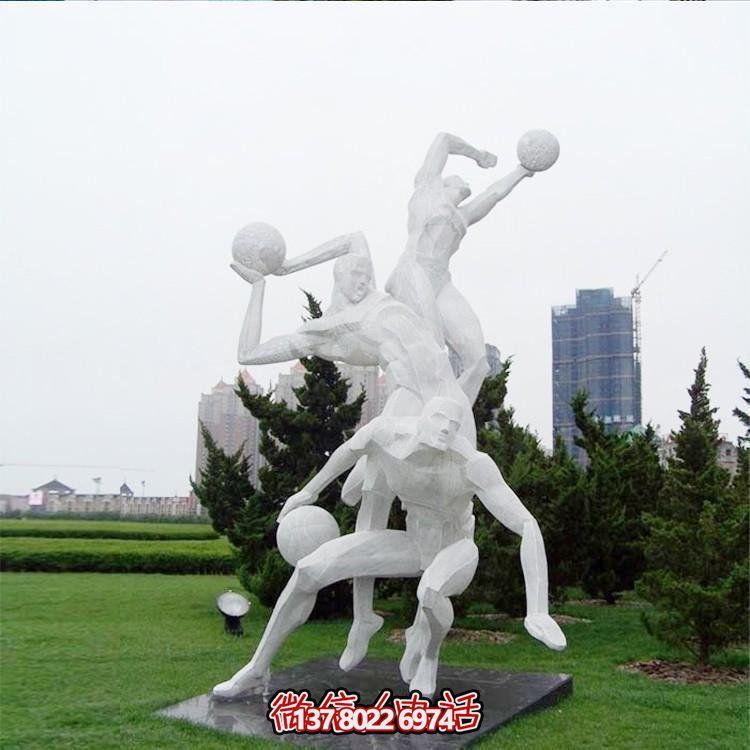 不锈钢运动题材打篮球人物校园广场景观抽象博鱼平台摆件