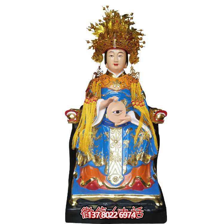 眼光娘娘博鱼平台玻璃钢彩绘寺庙供奉佛像