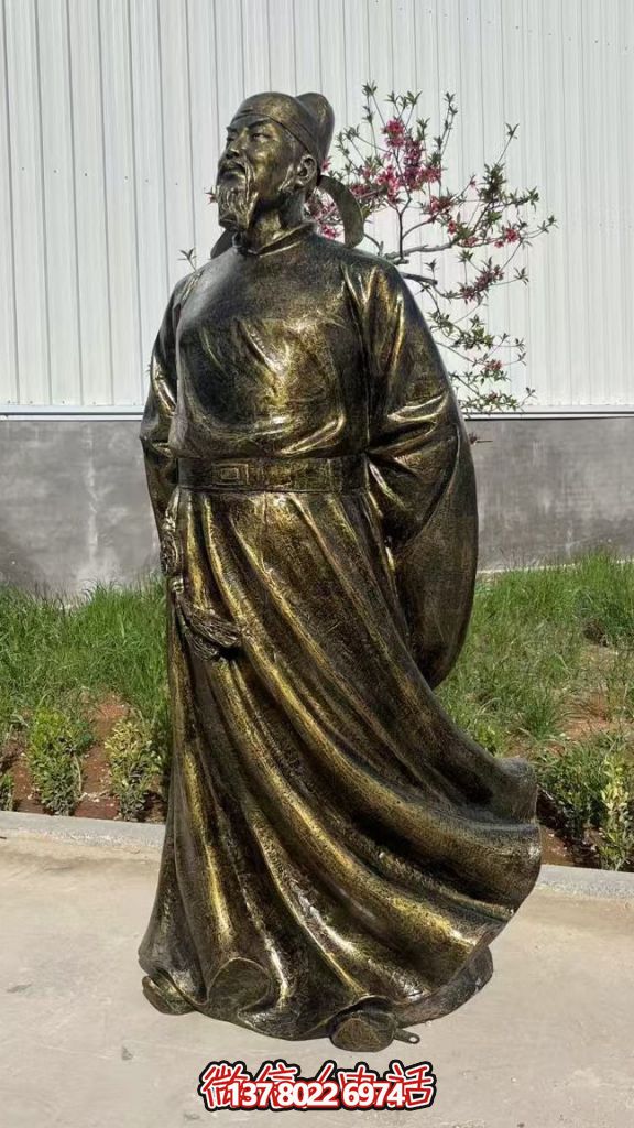 铜博鱼平台人物的加工制作