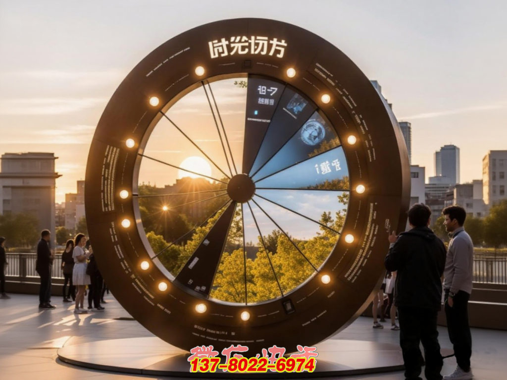 时光之轮 —— 城市户外不锈钢景观印记
