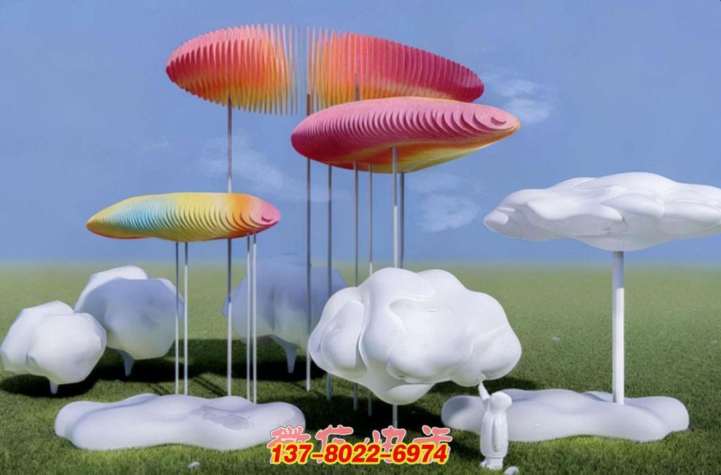 《云境幻彩》不锈钢景观博鱼平台