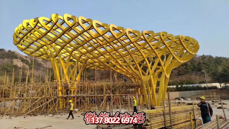 不锈钢鸟巢景观造型博鱼平台