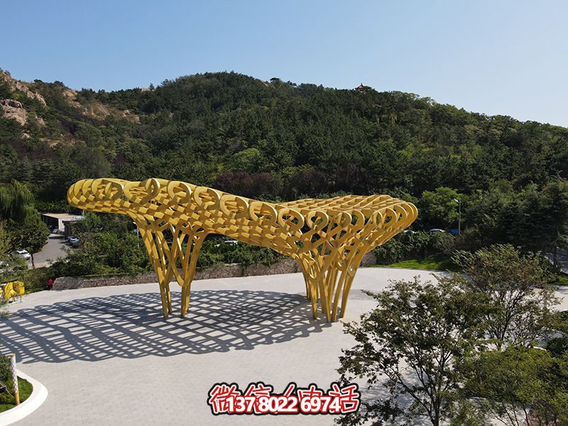 青岛鸟巢造型不锈钢博鱼平台