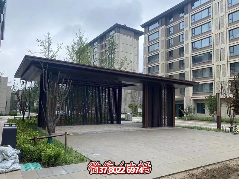 咏华园小区不锈钢景墙