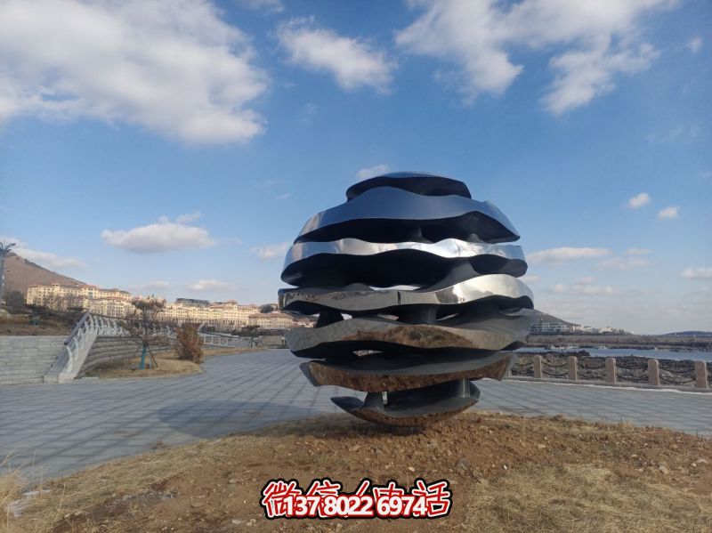 创意不锈钢球形景观博鱼平台