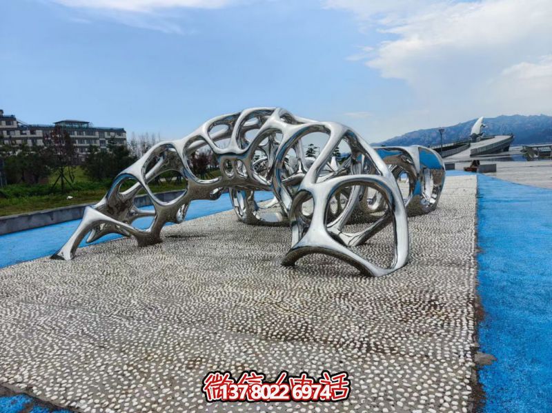 创意不锈钢镂空博鱼平台