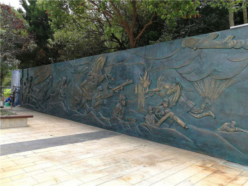 纪念园抗战铜浮雕壁画
